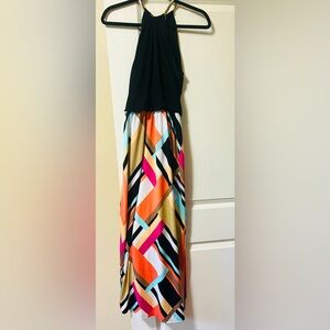 Sam and Jess Maxi halter dress 90% polyester 10% spandex size 6